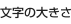 文字の大きさ